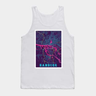 Hamburg Neon City Map Tank Top